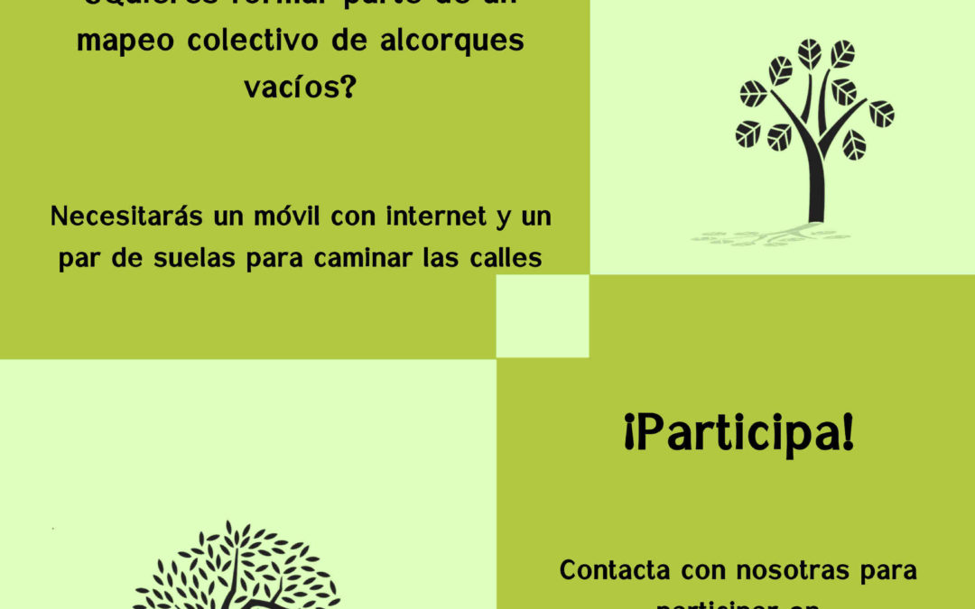 Alcorque busca árbol. Mapeo colectivo