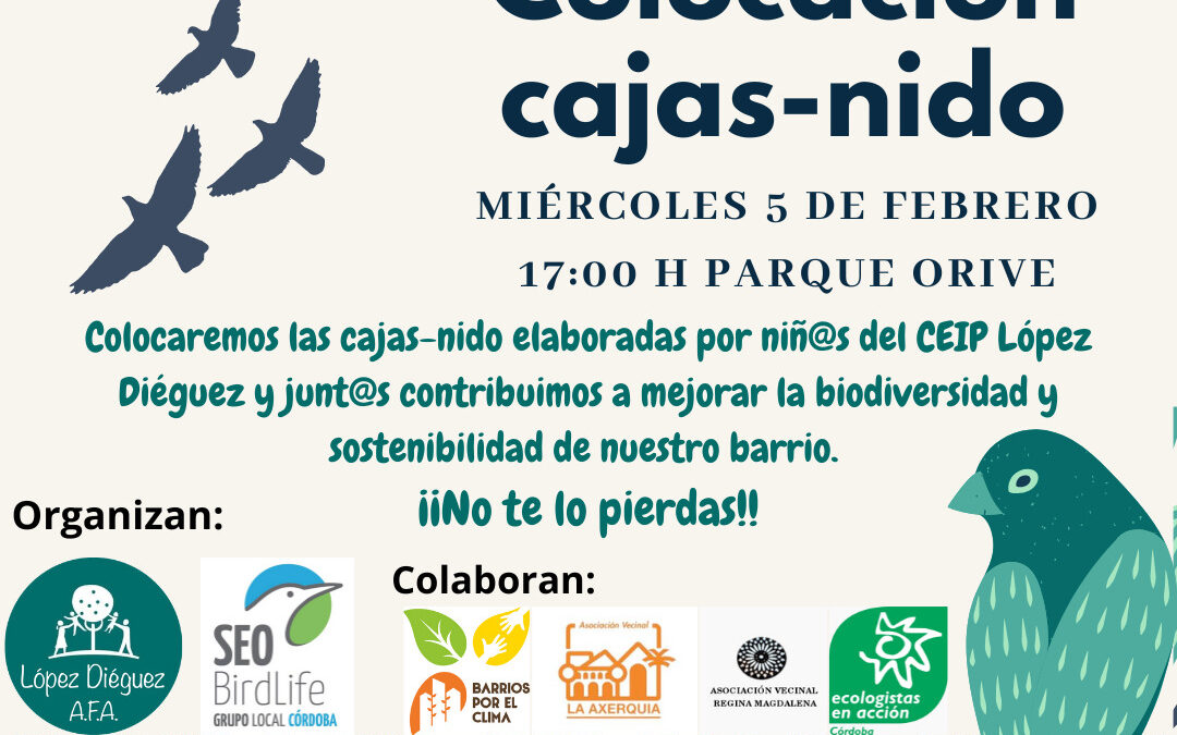 Colocación de cajas-nido