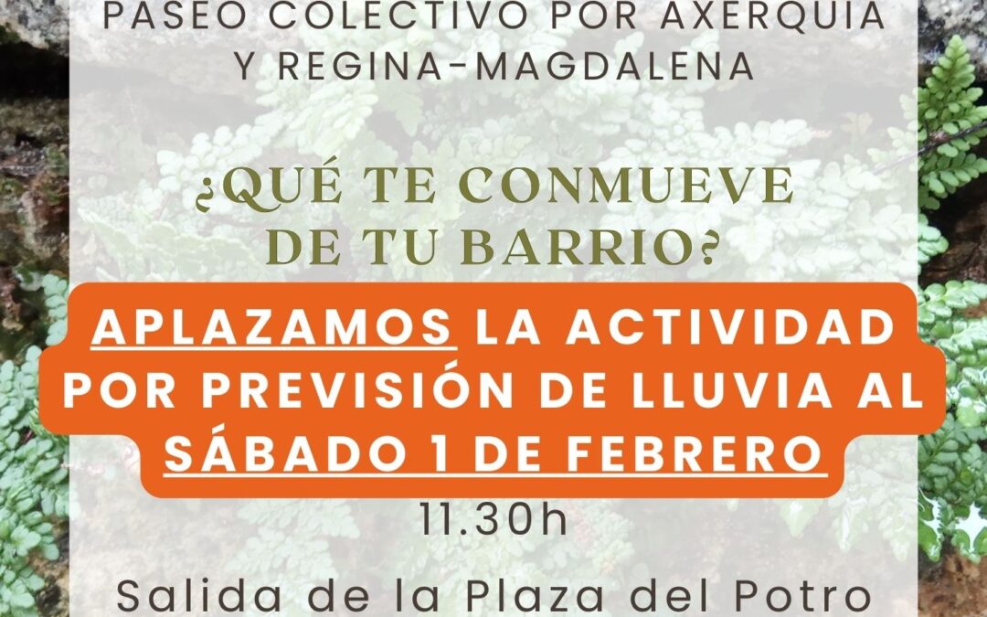 Que te quiero verde… ¡CAMBIO DE FECHA!