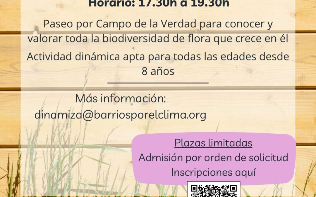 Ruta para conocer las plantas silvestres